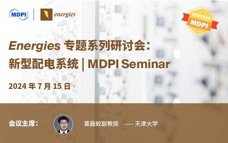 Energies 专题系列研讨会：新型配电系统 | MDPI Seminar